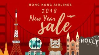香港航空新年快閃，各地機票$915起